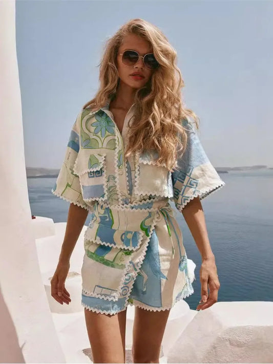 Delfina Riviera Print Set
