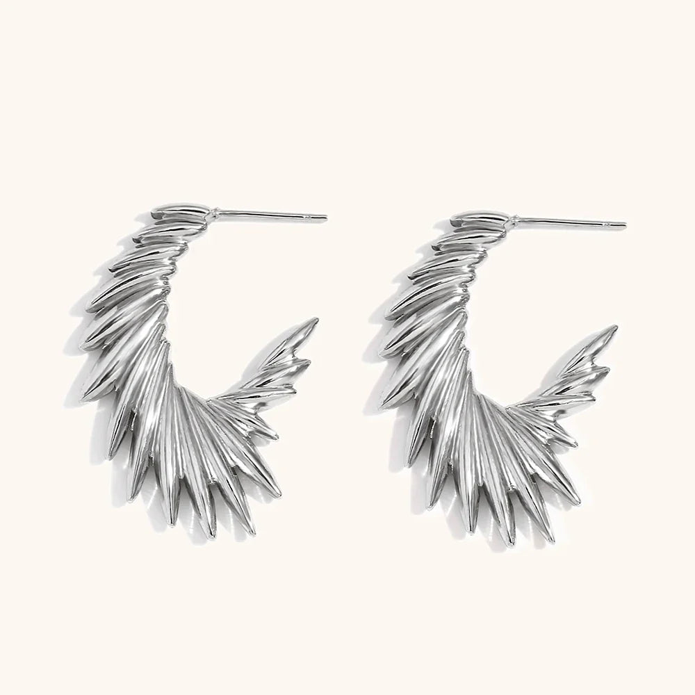 Aurelia Wing Hoop Earrings