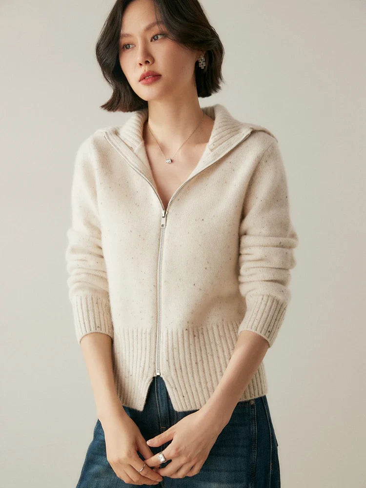 Ashmont Cashmere Zip Cardigan