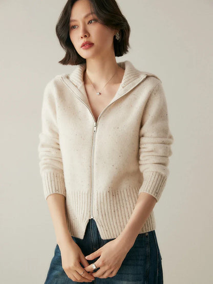 Ashmont Cashmere Zip Cardigan