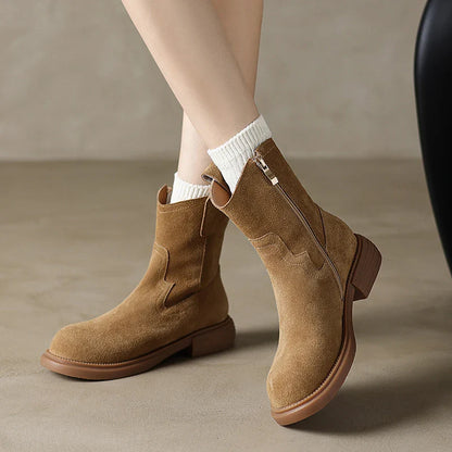 Women's Altus Zipper Leather Boots