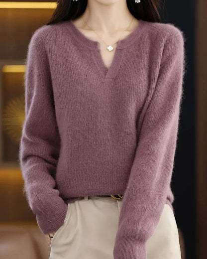 Brushed Mink Wool Pullover