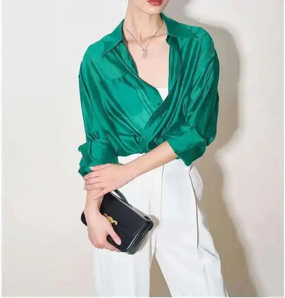 The Flowing Silk Poplin Blouse