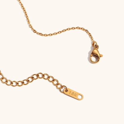 Ciroli Twisted Golden Drop Chain Necklace
