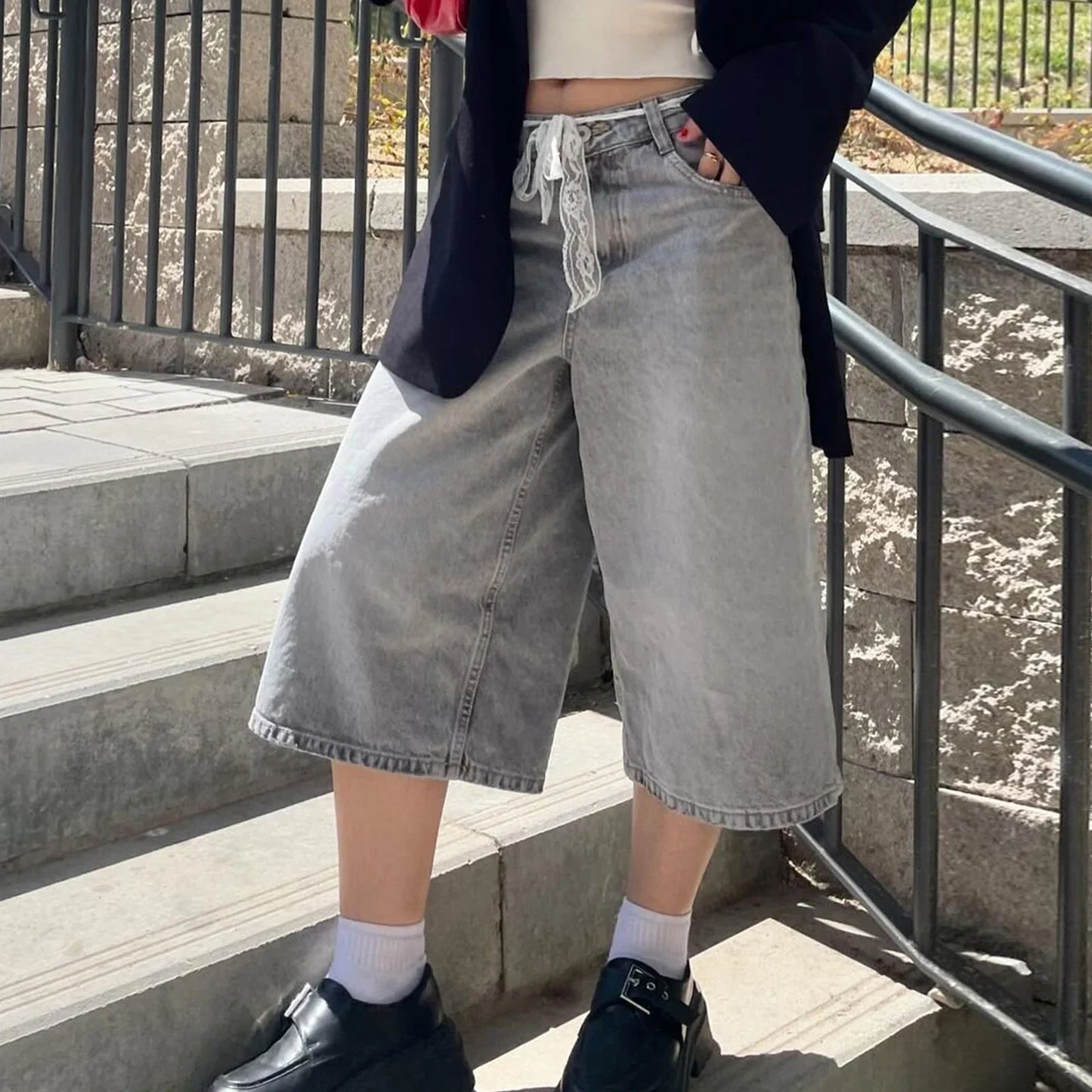Devon Denim Bermuda shorts