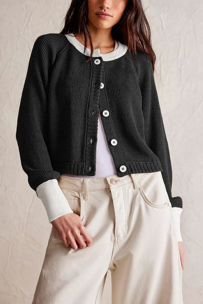 Ardene Cropped Button Cardigan