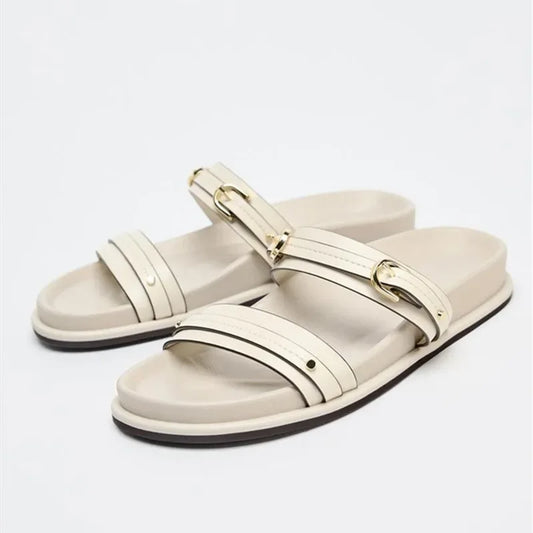 Maribel Twin Strap Flats