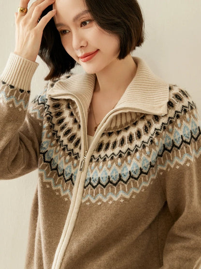 Strathan Cashmere Zip-Up