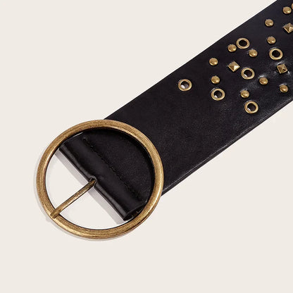 Oversized Women's Leather Belt