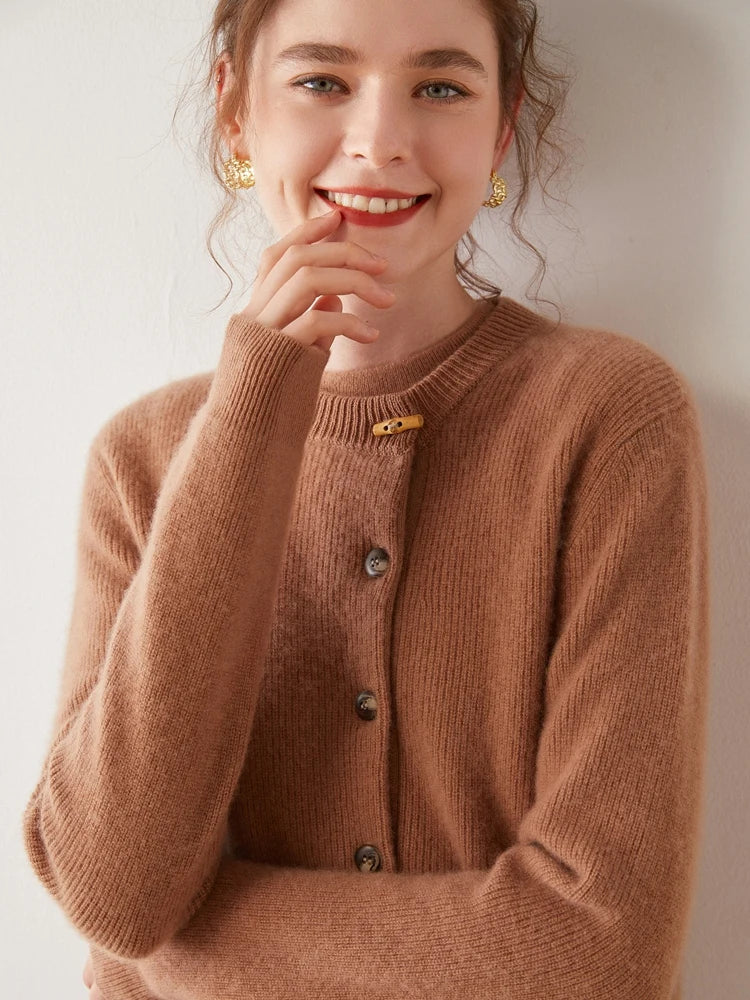 Florence Cashmere Button Cardigan