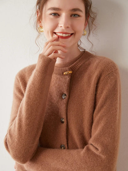 Florence Cashmere Button Cardigan