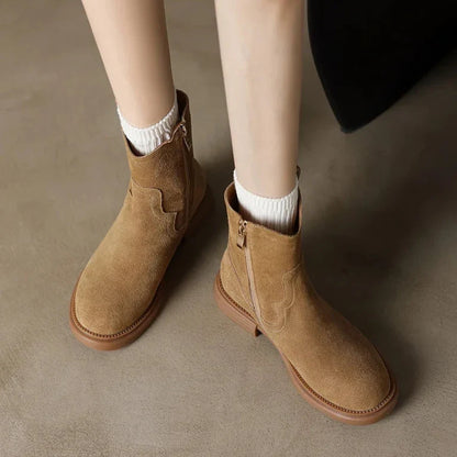 Women's Altus Zipper Leather Boots