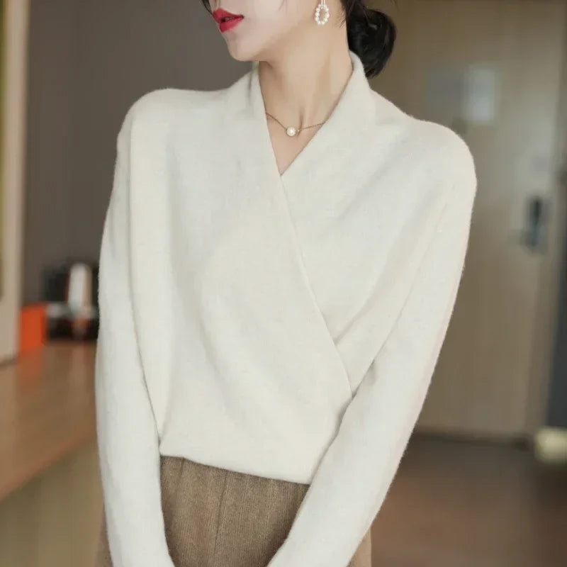 Serene V-Neck Knit Sweater