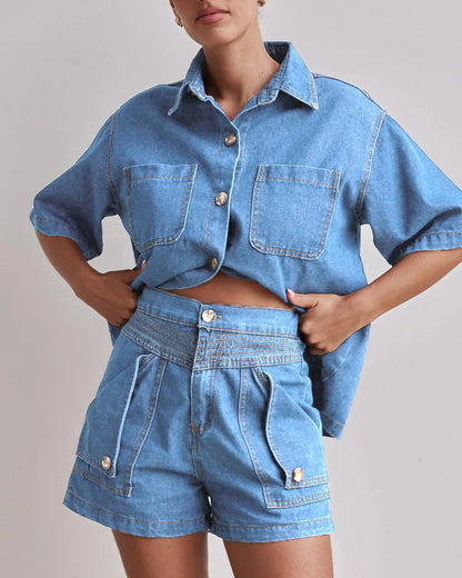 Marais 100% Cotton Denim Set