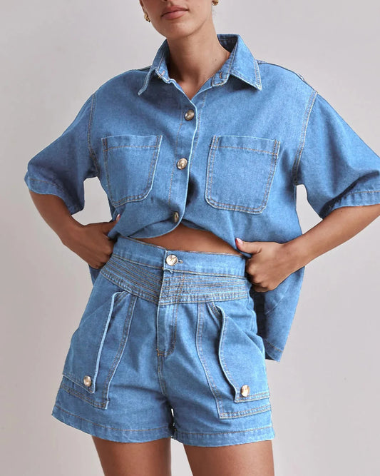 Marais 100% Cotton Denim Set
