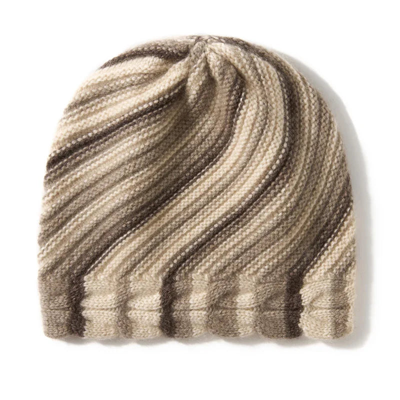 Alpine Stripe Cashmere Beanie