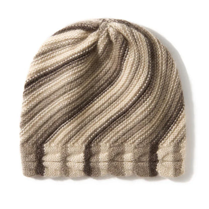 Alpine Stripe Cashmere Beanie