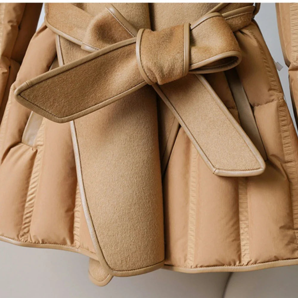 Lady Diana Belted Down-Jacket
