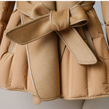 Lady Diana Belted Down-Jacket