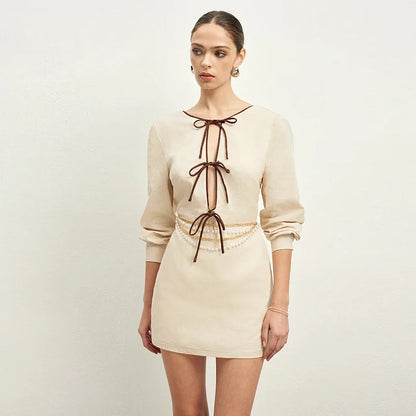 Valentina Open-Front Dress