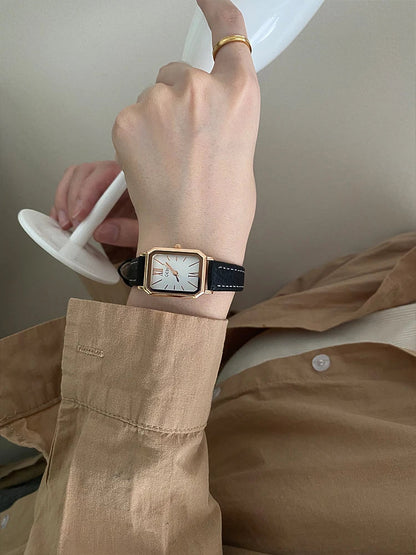 Delmere Leather Strap Watch