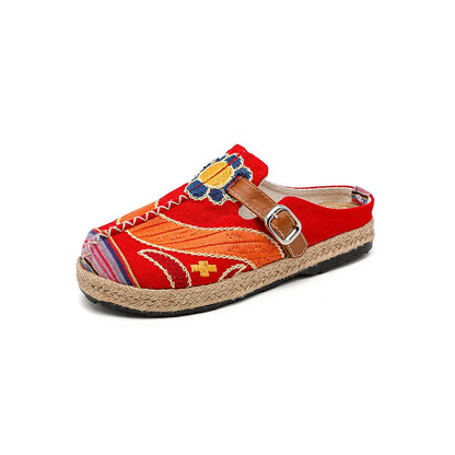 Evelyn Rojas Woven Slip-Ons