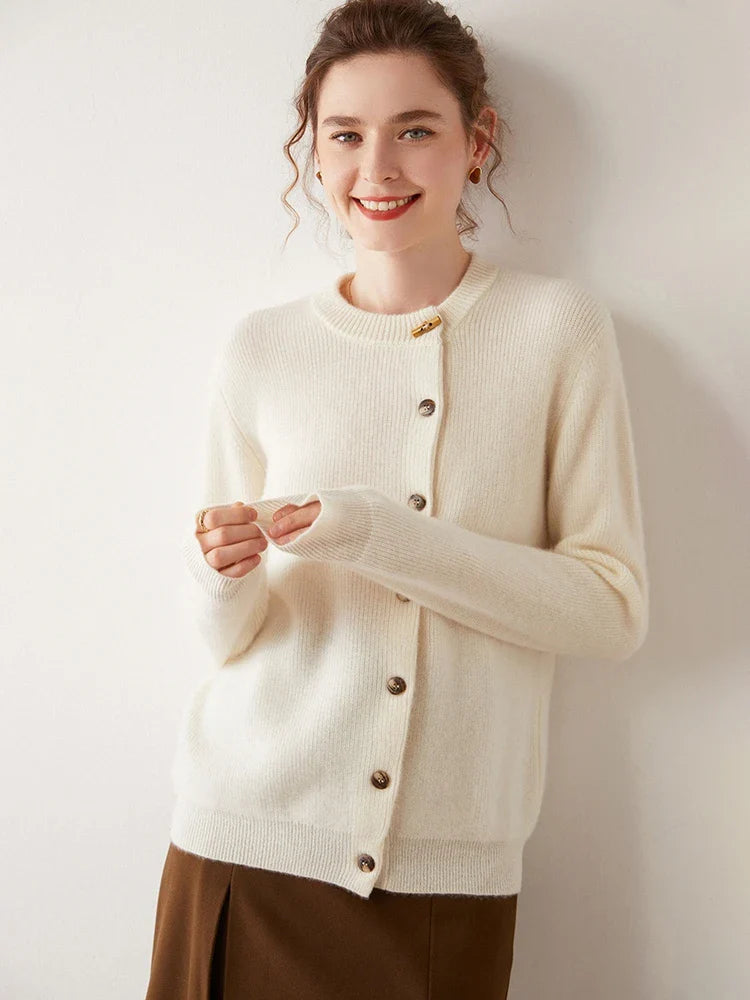 Florence Cashmere Button Cardigan