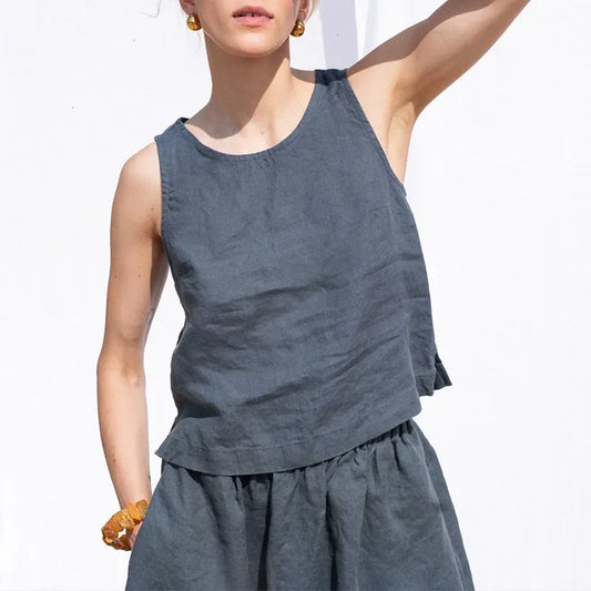 Marinette Linen Tank