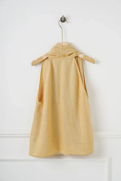 Valienne Drape Linen Vest