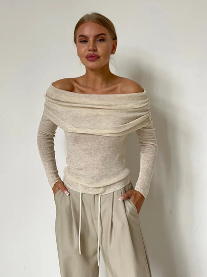 Orvieto Off-Shoulder Knit Top
