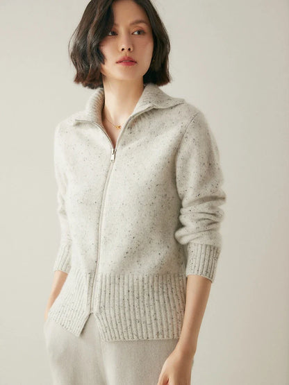 Ashmont Cashmere Zip Cardigan