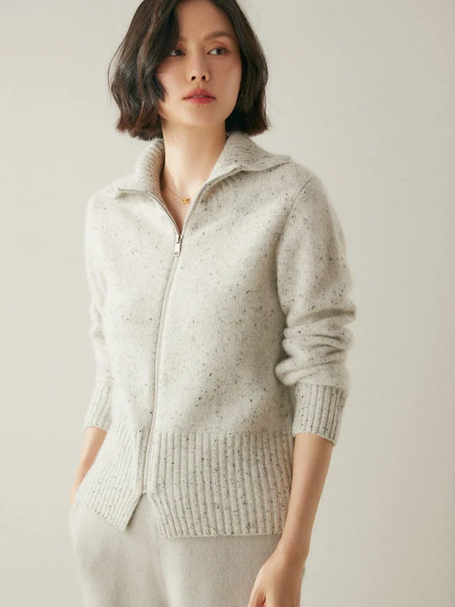 Ashmont Cashmere Zip Cardigan