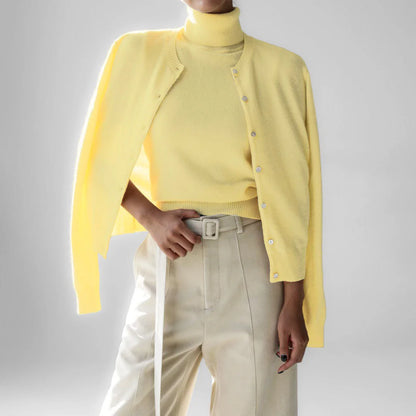 Ashbourne Knit Cardigan & Turtleneck Set