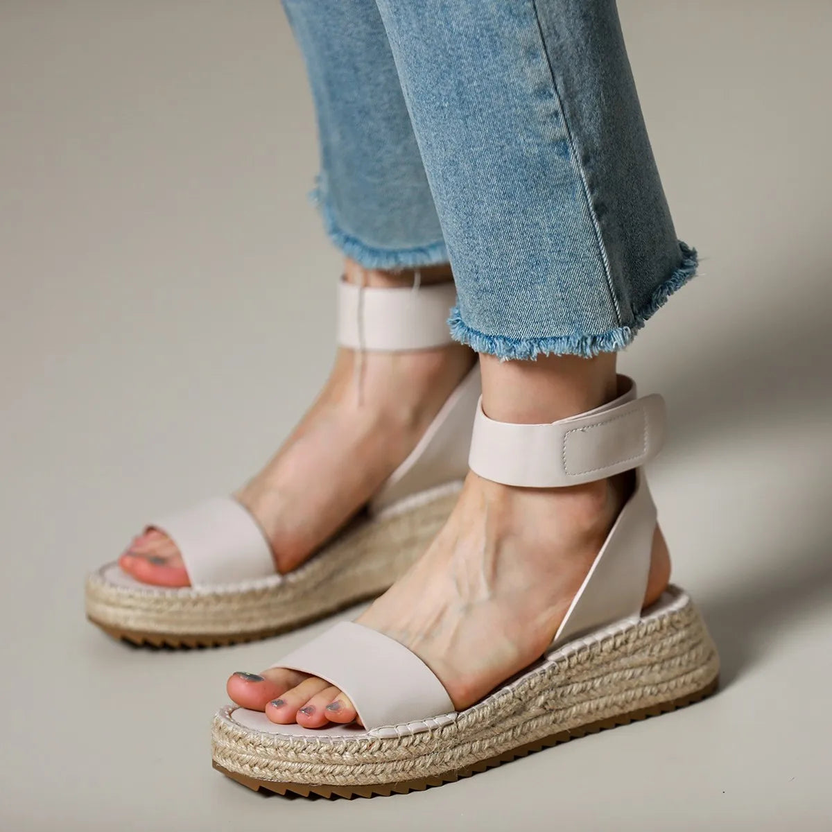 Classic Women's Leather Strap Sandals