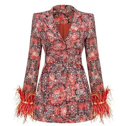 Colorful blazer dress