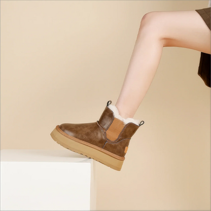Women's Holmstead Leather Fur Boots