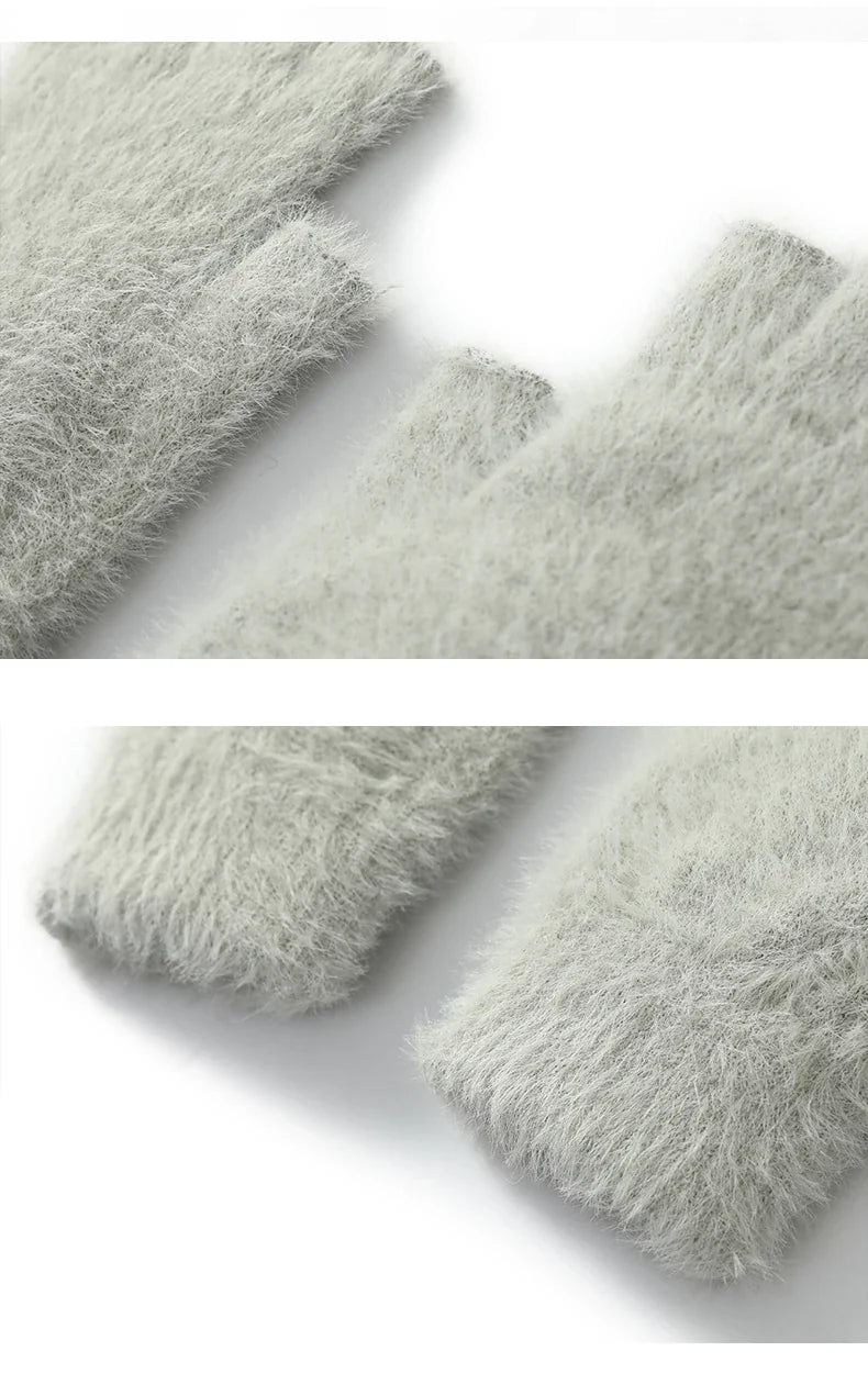 Winter Mink Fingerless gloves
