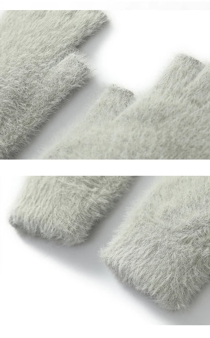 Winter Mink Fingerless gloves
