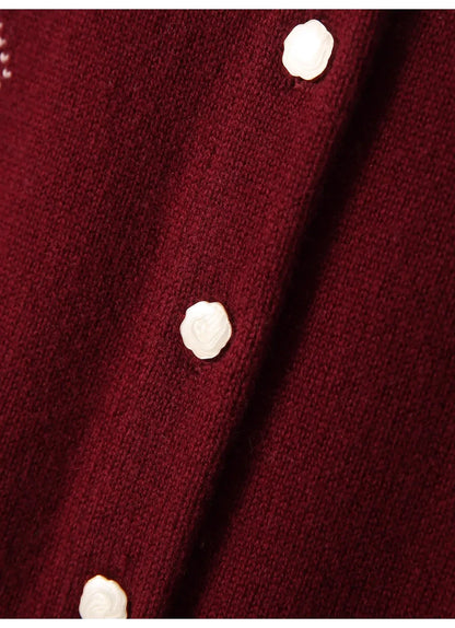 Elle Diamond Cashmere Cardigan