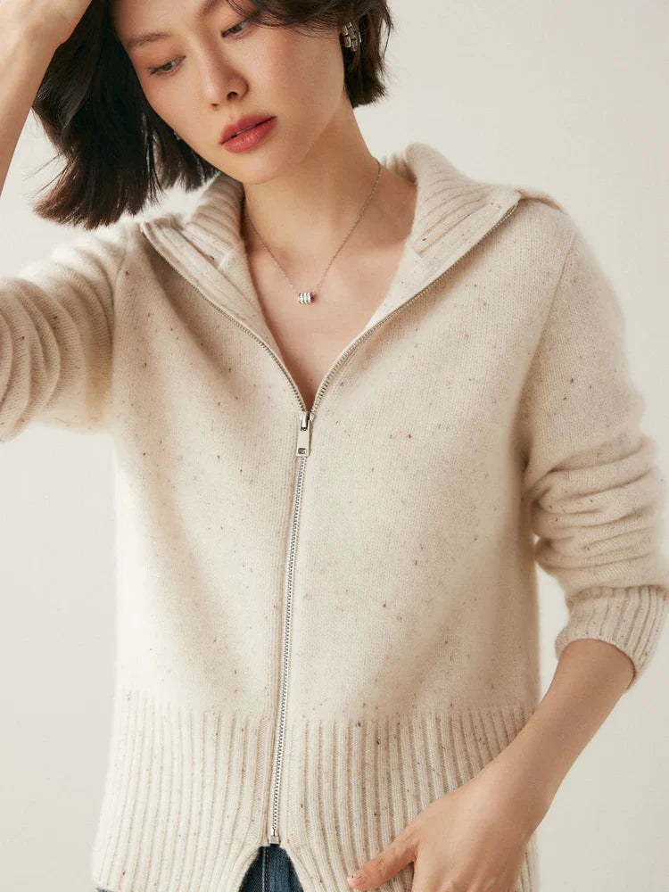 Ashmont Cashmere Zip Cardigan