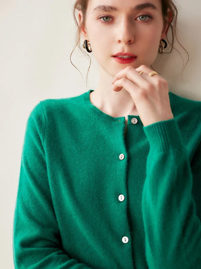 Ashford Cashmere Crew Cardigan