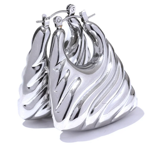 Arlen Geometric Bold Hoop Earrings