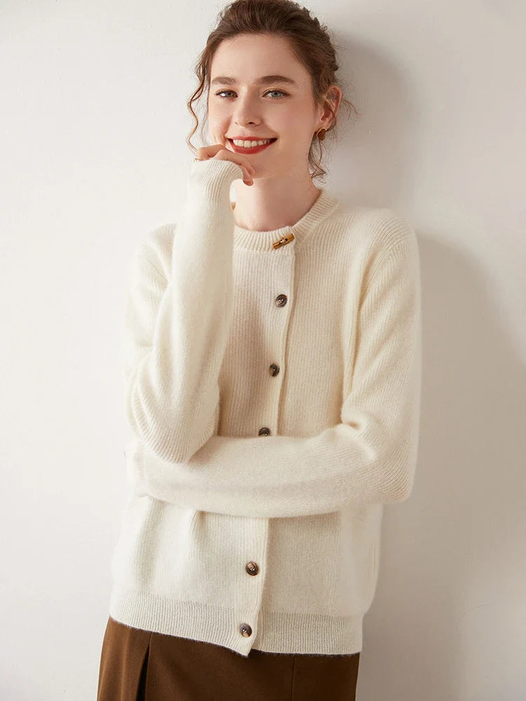 Florence Cashmere Button Cardigan