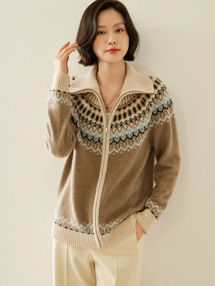 Strathan Cashmere Zip-Up