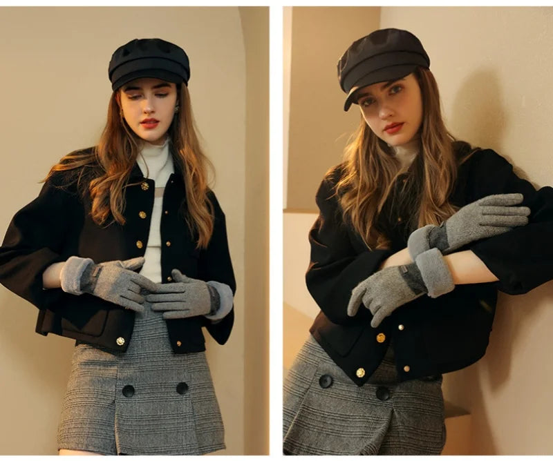Plush Suede Touch Gloves