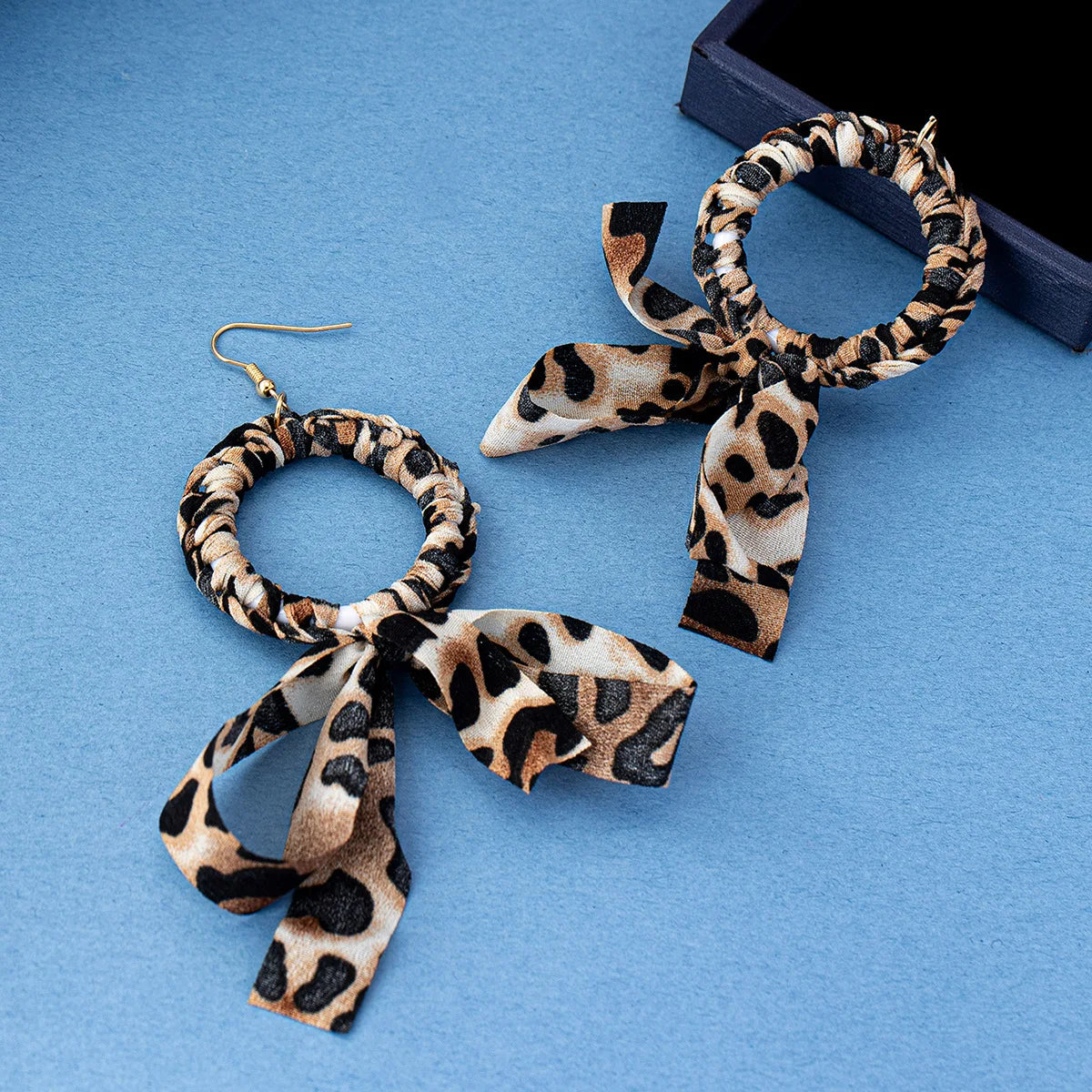 Bohemian Leopard Print Bow Knot