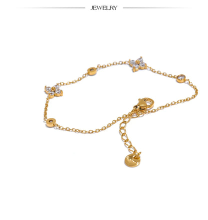 Elaya Cubic Zirconia Thin Chain Bracelet