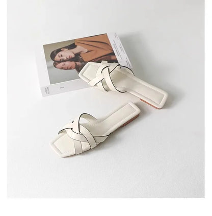 Orielle Woven Slide Sandals