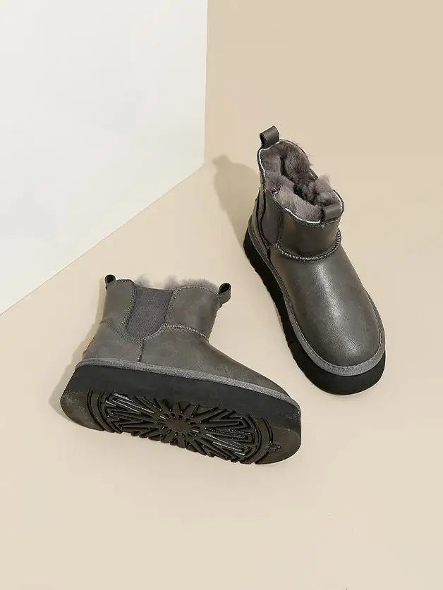 Women's Holmstead Leather Fur Boots