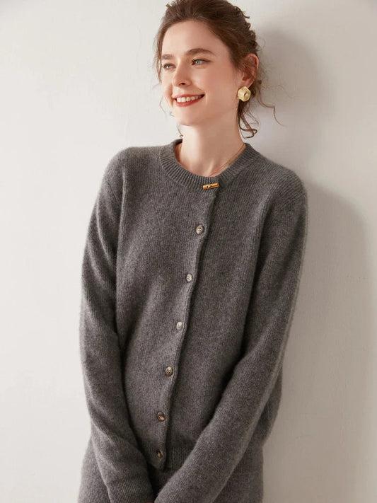 Florence Cashmere Button Cardigan